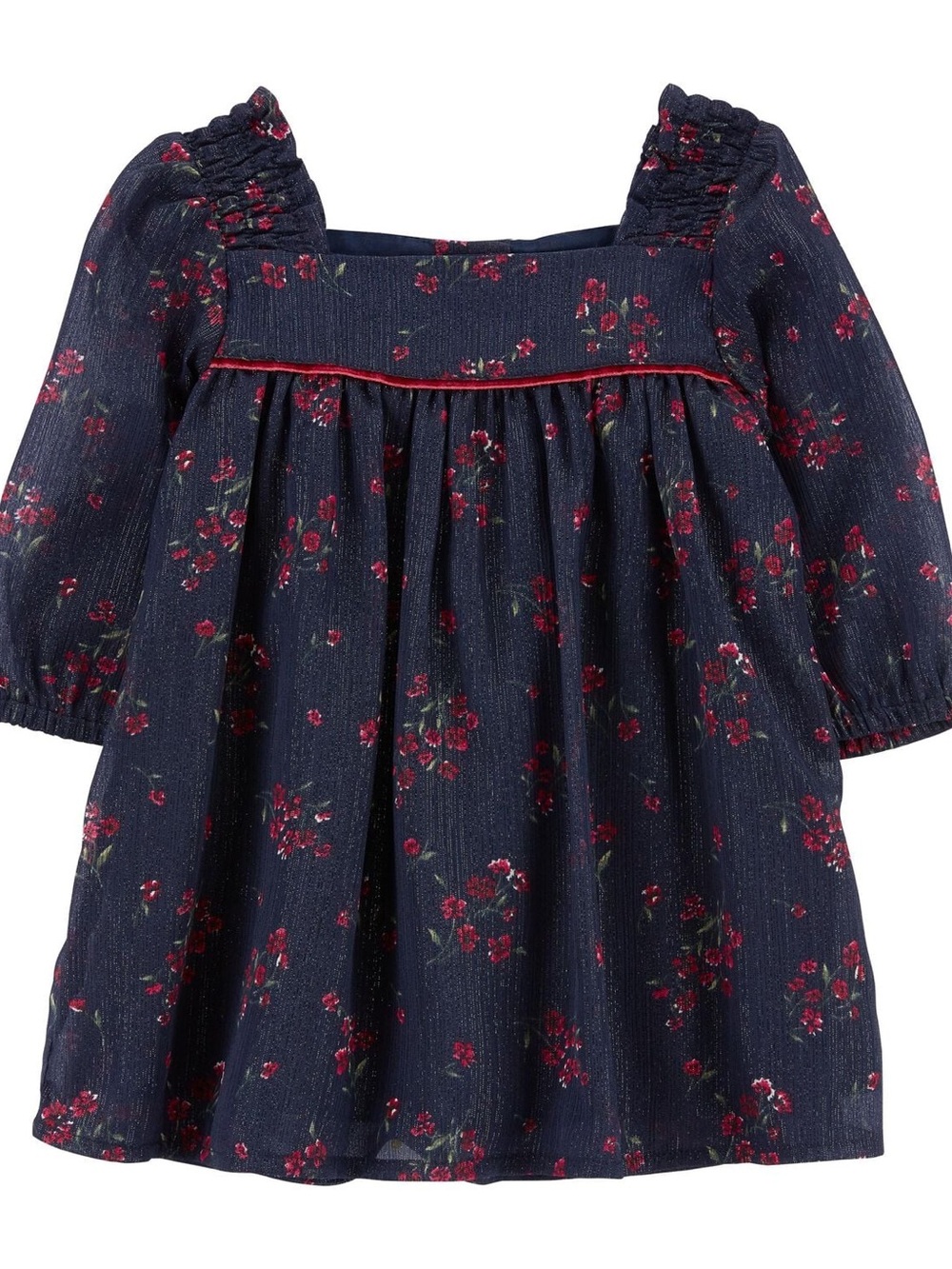 Carter’s Floral Print Chiffon Babydoll Dress